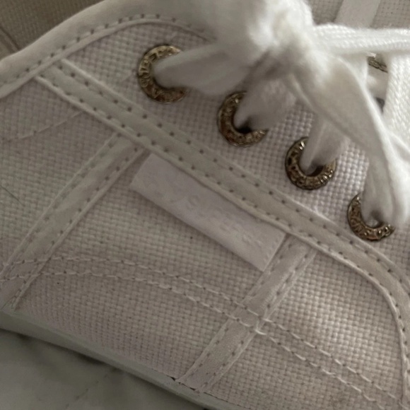 Superga 2790 Cotu Women's Lace Up Canvas Platform Trainers In White Size 38 - Picture 2 of 10